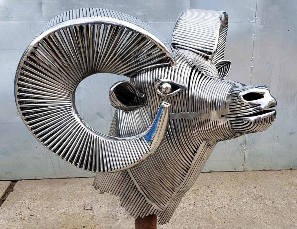 metal goat yard art Art Metal Sculpture metal goat yard art