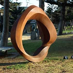 Modern Art Pine Cone Stainless Steel Outdoor Sculpture